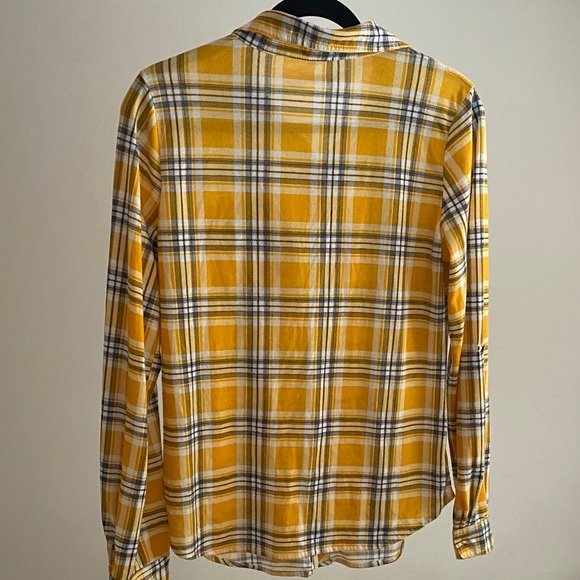 Ardene Yellow Plaid Shirt - Picture 4 of 4